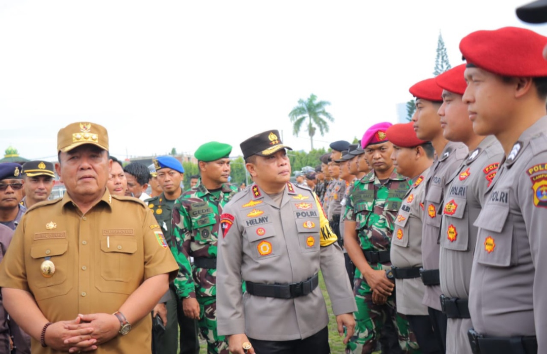 Apel TNI Polri dalam rangka kesiapan pemilu 2024 dan siaga bencana