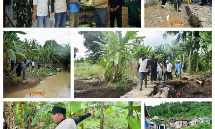 Bupati Dendi Ramadhona Tinjau Warga Terdampak Banjir di Desa Sukajaya Lempasing Teluk Pandan