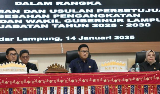 DPRD Lampung Setujui Pengangkatan Gubernur dan Wagub Terpilih Periode 2025-2030