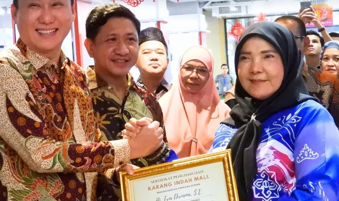 Walikota Bandar Lampung, Hj. Eva Dwiana Meresmikan Pembukaan Karang Indah Mall (KIM)